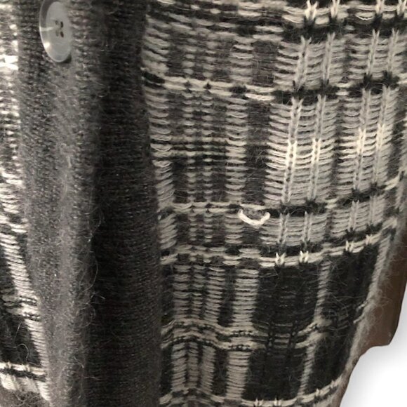 VICTORIA'S SECRET Cardigan Women's Oversized XS Black Mohair Wool Long Sweater - Picture 9 of 10